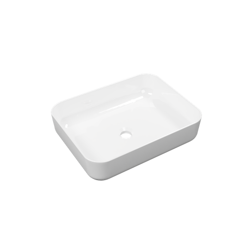 Cori 2.0 umywalka nablatowa 50x38 cm prostokątna, biały połysk na Arena.pl