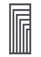 Grzejnik dekoracyjny LAOS 1600x520 GRAFITOWY