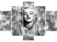 105CM 150CM ZEGAR 5 ELEM MARYLIN MONROE ELEKTRYZUJE DRUK OBRAZ