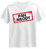 Koszulka Męska Pan Młody Biała XL Tshirt na Wieczór Kawalerski
