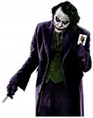 Naklejka Pan Joker Karta Sztylet Morderca Klaun Batman Arkham Gotham Zło