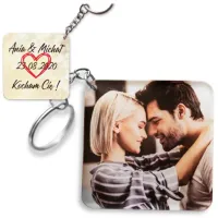 Breloczek do Kluczy Twoje Zdjęcie Zawieszka Imię