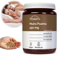 Vitaler's Muira Puama 450 mg Ekstrakt 10:1 Libido Seks Potencja 60 kapsułek