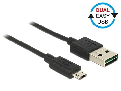 Delock Kabel Micro USB AM-BM DUAL EASY-USB 2m na Arena.pl