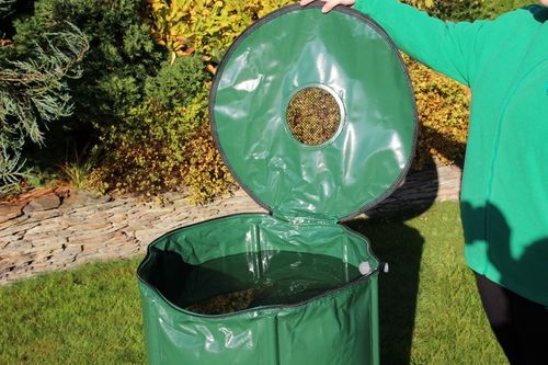 Beczka Zbiornik 250l Wodę z Rynny Deszczówkę Składany Pojemnik Deszczówka na Arena.pl