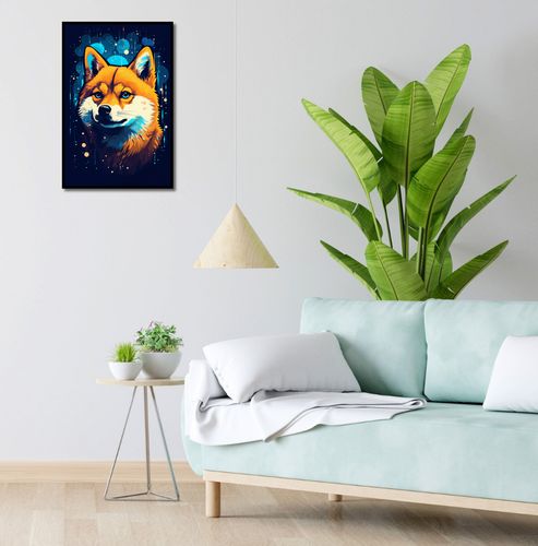 Plakat 40x60cm Lisek w Kosmosie na Arena.pl