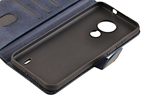 Etui portfel Wallet do Nokia C21 granatowy na Arena.pl