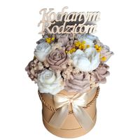 Flower Box Świece Sojowe Wieczny Bukiet Kwiaty Prezent Urodziny Dzień