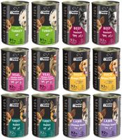 Beno Bezzbożowa Mokra Karma dla psów MIX 12x 415g Puszki dla psa 92% Mięsa