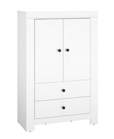 Komoda 2- Drzwiowa z Szufladami 2D2SZ 92 cm Biały Mat TAITI ML