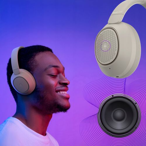 Słuchawki BEZPRZEWODOWE Bluetooth PowerLocus Universe ANC Micro Etui 60h na Arena.pl