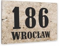 Tabliczka adresowa numer na dom 30x20 METAL 3D