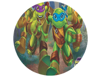 Opłatek na tort Żółwie Ninja