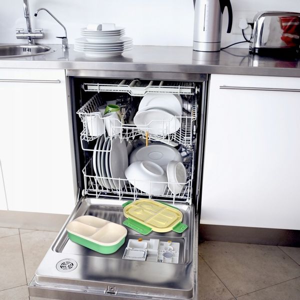 LUNCH BOX ŚNIADANIÓWKA LUNCHBOX 3 PRZEGRÓDKI SZTUĆCE POJEMNIK BOX DO SZKOŁY zdjęcie 7