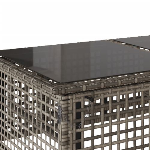 4-cz. zestaw wypoczynkowy do ogrodu, z poduszkami, szary na Arena.pl