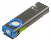 Latarka mini, 800lm, akumulator Li-Ion, USB-C, aluminium, Hoegert Technik