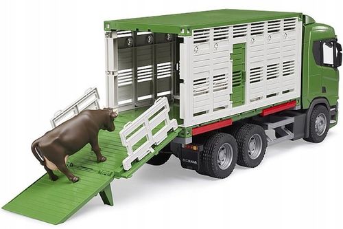 BRUDER 03548 SCANIA TRANSPORTER ZWIERZĄT KROWA CIĘŻARÓWKA DO PRZEWOZU BYDŁA na Arena.pl
