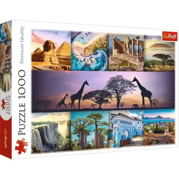 Puzzle 1000 Kolaż - Afryka TREFL zdjęcie 1