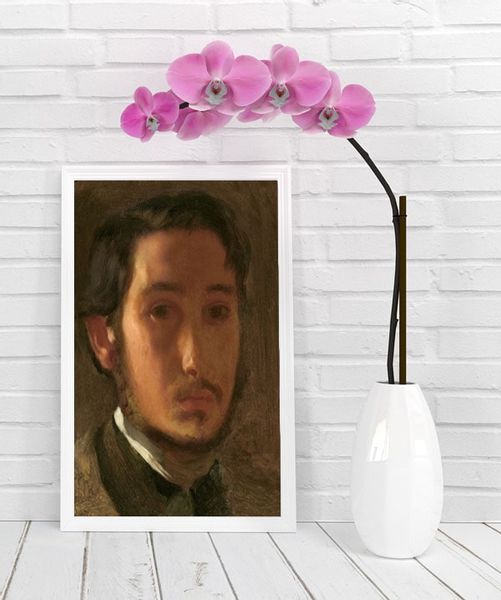 Self Portrait with White Collar, Edgar Degas - plakat 42x59,4 cm zdjęcie 2