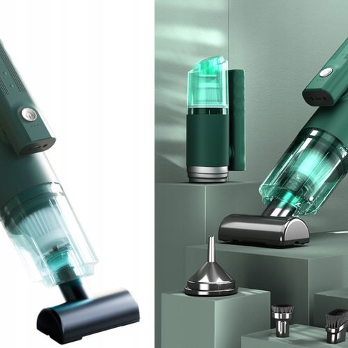 ODKURZACZ BEZPRZEWODOWY SAMOCHODOWY RĘCZNY 120W AKUMULATOROWY DO AUTA DOMU na Arena.pl