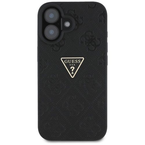Etui Guess Hot Stamp 4G Pattern Triangle Metal Logo do iPhone 16 czarny na Arena.pl