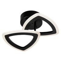 Nowoczesny plafon W7112-2S BK ledowa lampa sufitowa 36W czarna