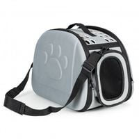 TRANSPORTER PETSI PIANKA EVA SZARY MAKS 10KG BEZPIECZNY 33X28X43CM