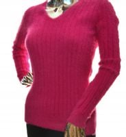 Damski sweter z dekoltem alpaka touch UNI XS S M