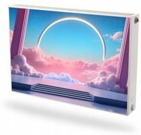 Mata magnetyczna magnes ozdobny na grzejnik pod wymiar NIEBO CHMURY SCENA