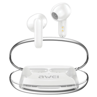 awei słuchawki bluetooth 5.3 t85 enctws + stacja dokująca biały/white