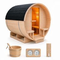Sauna ogrodowa beczka 220x240cm