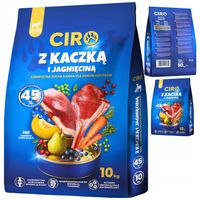 Sucha karma dla psa CIRO Kaczka i Jagnięcina 10kg 45% MIĘSA Adult care lamb
