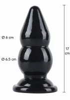 hidden desire extreme buttplug balls large 17 cm - anatomiczny model xxl