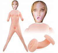 DMUCHANA LALKA NA KAWALESKI SEX POMPOWANA Z CIPKĄ