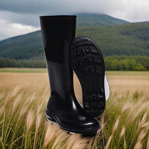 Kalosze Damskie Gumowce Lekkie CZARNE Wygodne Wysokie Gumiaki Eleganckie na Arena.pl