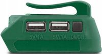 2X SZYBKA ŁADOWARKA 2x USB ZASILANA AKUMULATOREM SYSTEM S-Volt STALCO