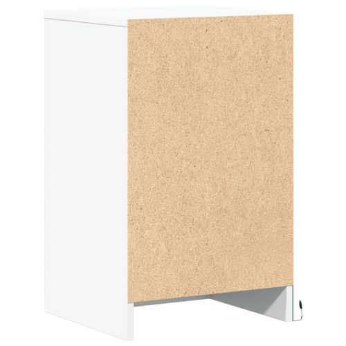 Szafka nocna z LED, biała, materiał drewnopochodny na Arena.pl