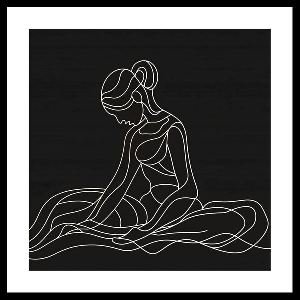 Plakat 50x50cm Pozycja Siedząca zdjęcie 3