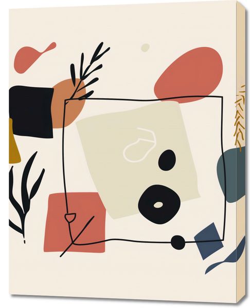 Obraz 70x90cm Abstrakcyjny Dialog zdjęcie 1