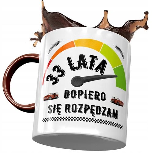 Kubek Bordowy Na Urodziny 33 33Cie 33-Cie Prezent Z Nadrukiem Ze Zdjęciem na Arena.pl