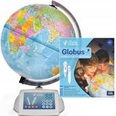 ALBIK INTERAKTYWNY MÓWIĄCY GLOBUS EDUKACYJNY 6+ PODŚWIETLANY 30 CM