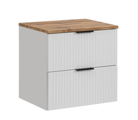 Szafka Łazienkowa Wisząca 60 cm z Blatem Biała SET -ADW B 60 CM ADI CMD