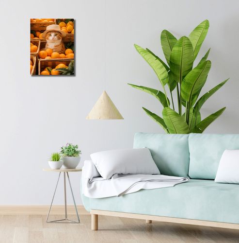 Obraz 30x40cm Kot w Pomarańczach na Arena.pl