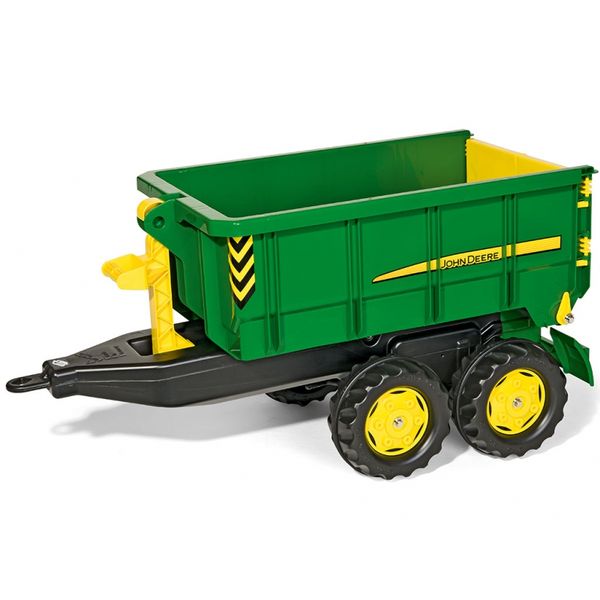 Rolly Toys duża Dwuosiowa Przyczepa John Deere Wywrotka zdjęcie 5