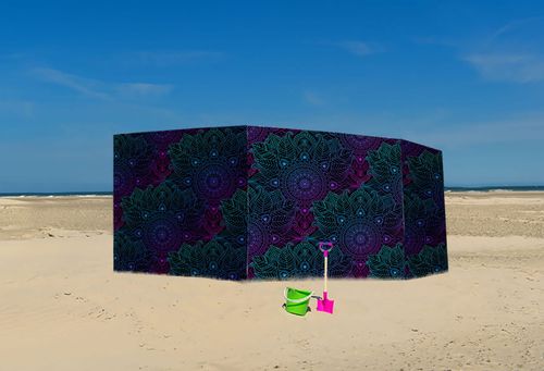 PARAWAN PLAŻOWY Mandala z indywidualnym napisem 3 PANELE 51.3 na Arena.pl