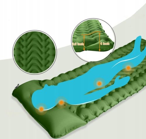 MATA SAMOPOMPUJĄCA 196x68x8CM Z PODUSZKĄ na Arena.pl