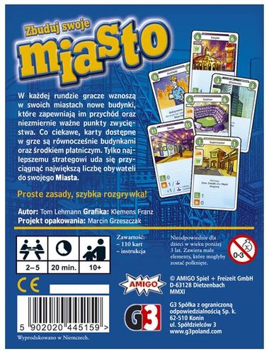G3 103809 Zbuduj swoje miasto GRA KARCIANA na Arena.pl