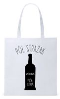 Dla Strażaka Prezent Torba Eco Biała Shopper Z Nadrukiem Ze Zdjęciem