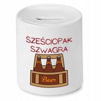 Dla Szwagra Skarbonka Marketing Prezent Z Nadrukiem Ze Zdjęciem