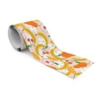 Samoprzylepny Pasek Ozdobny Do Kuchni OWOCE Wiśnie Kwiaty Styl Retro